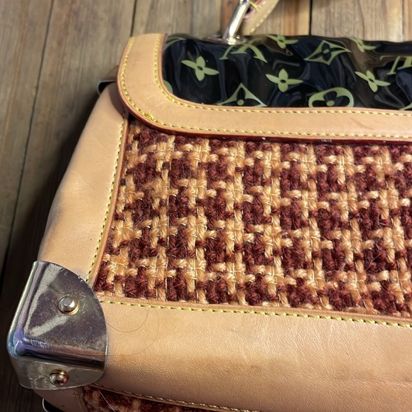 Louis Vuitton Vintage Limited Edition Rabat Bag in Coated Vinyl, Tweed & Leather - Picture 9 of 15